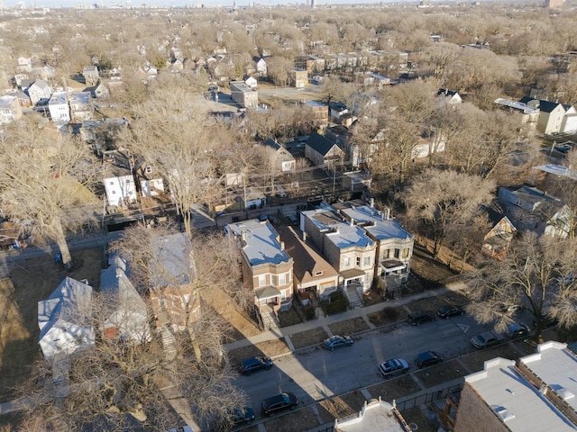 aerial view featuring a residential view