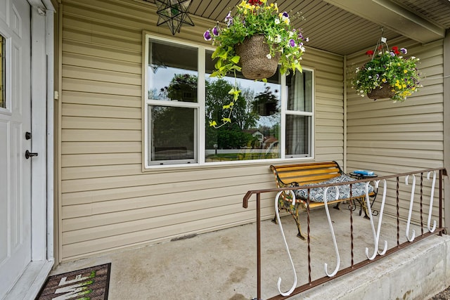 view of patio / terrace with a porch