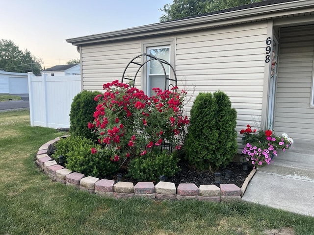 exterior view of fence