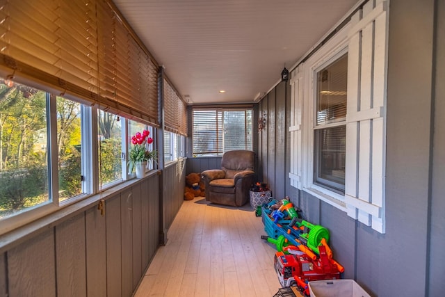 view of sunroom