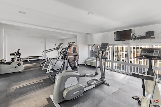 view of workout area