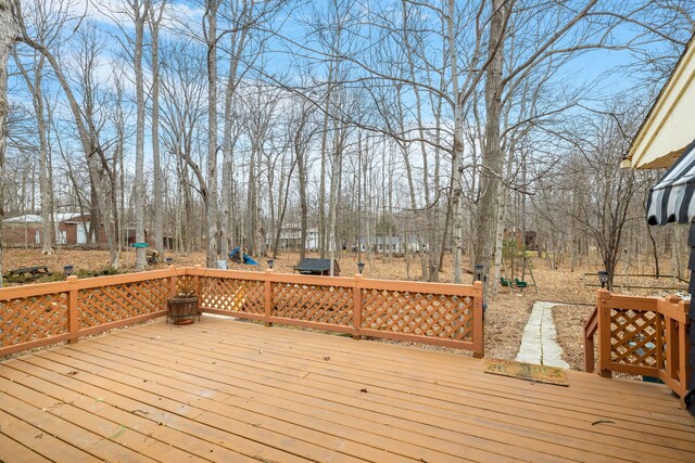 11040 W Cleveland Rd, Mokena, IL 60448 - view of wooden deck