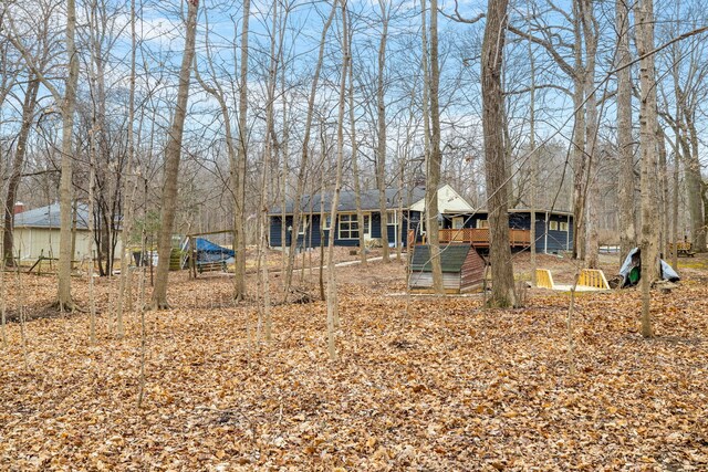 11040 W Cleveland Rd, Mokena, IL 60448 - rear view of house with a deck