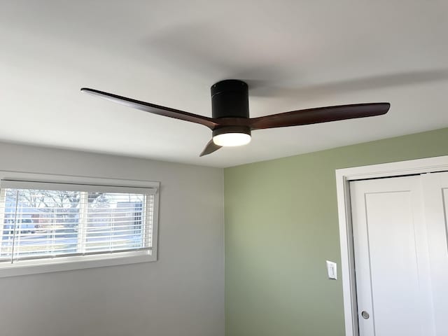 details featuring a ceiling fan