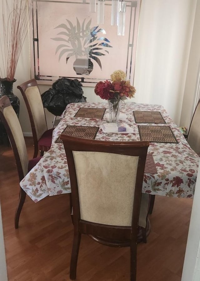 dining room featuring wood finished floors