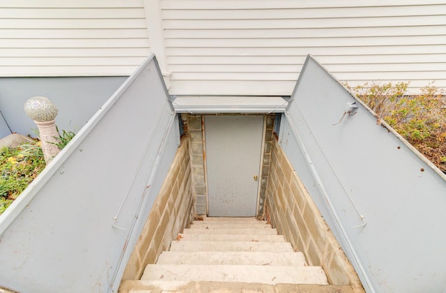 exterior details with a bulkhead entry