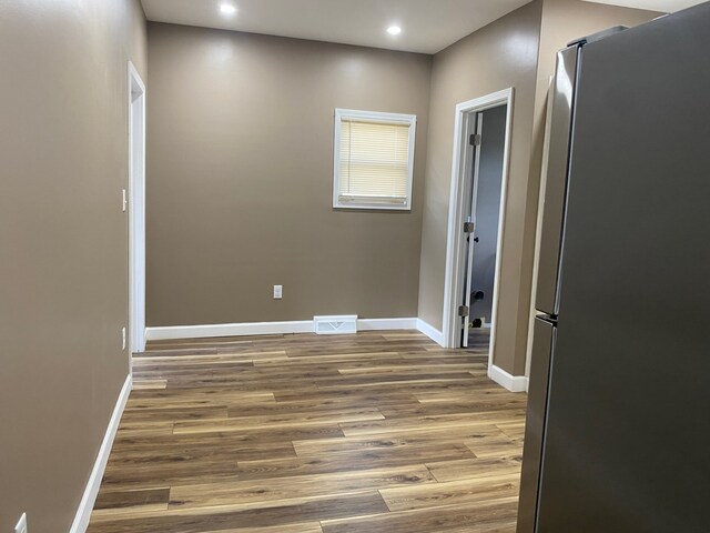 225 W Dakota St, Spring Valley, IL 61362 - hall with wood finished floors and recessed lighting