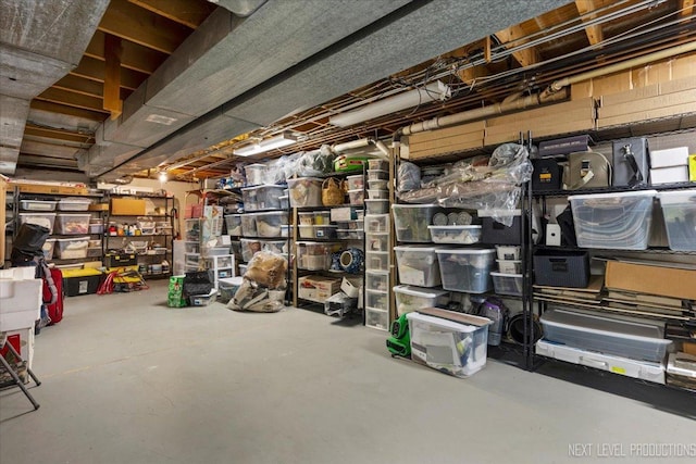 view of storage room