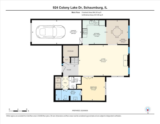 924 Colony Lake Dr, Schaumburg, IL 60194 - view of home floor plan