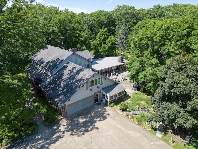 14930 W Wadsworth Rd, Wadsworth, IL 60083 - view from above of property featuring a heavily wooded area