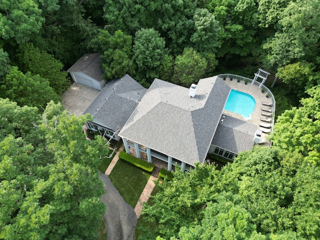 birds eye view of property