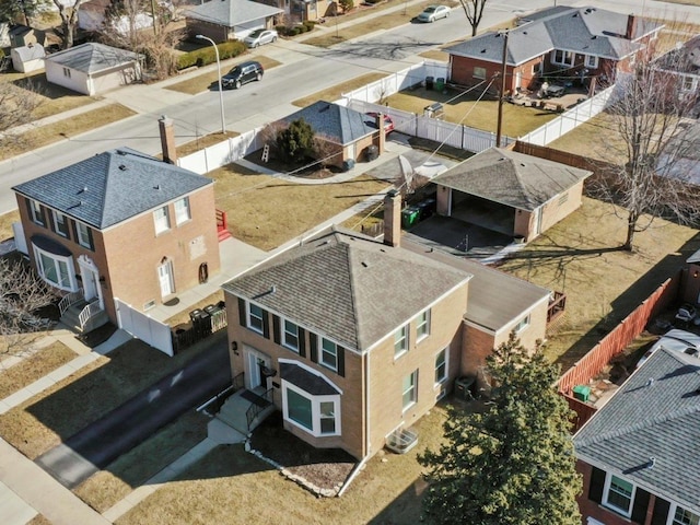 drone / aerial view featuring a residential view