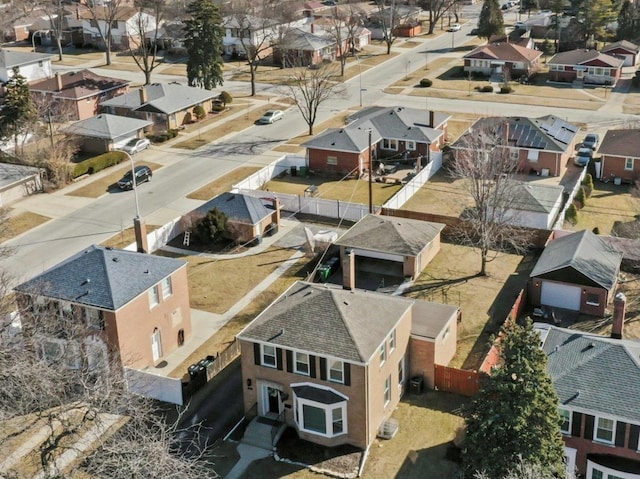 drone / aerial view featuring a residential view