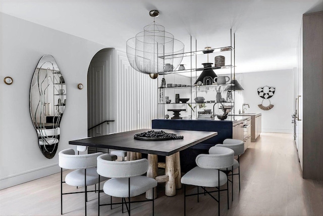 1940 N Maud Ave, Chicago, IL 60614 - dining space with baseboards and light wood-type flooring