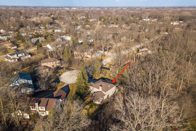 birds eye view of property featuring a residential view