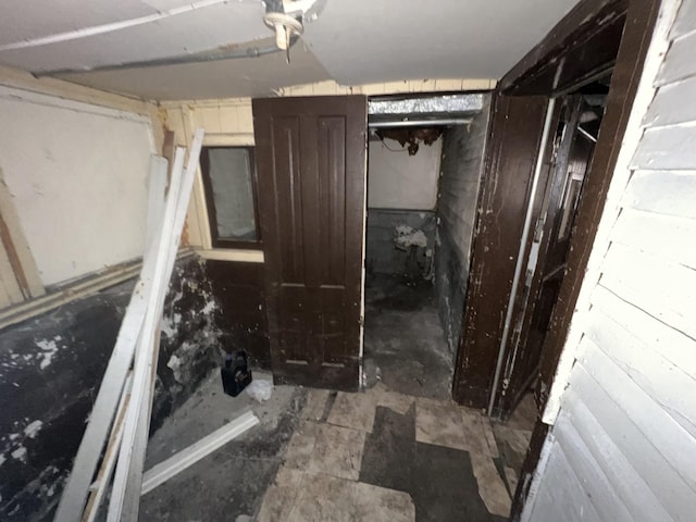view of basement