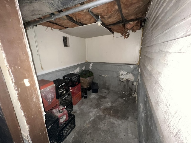 view of basement