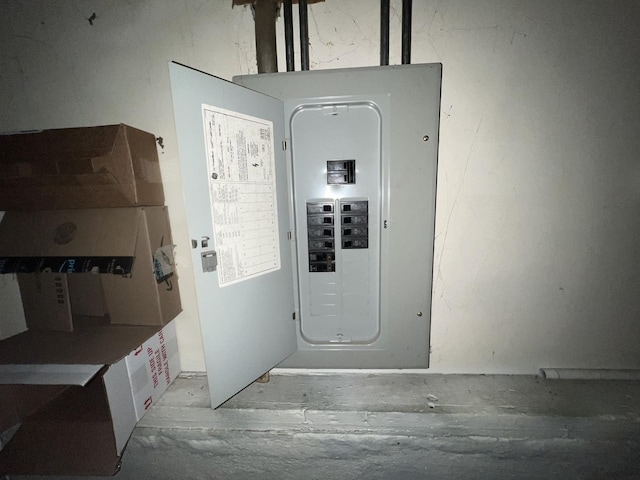 utility room featuring electric panel