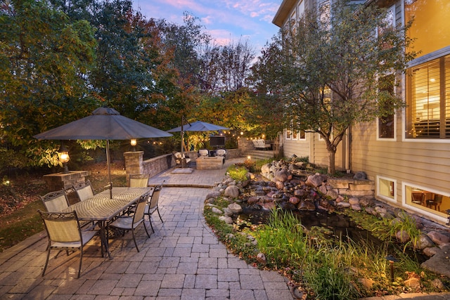 view of patio / terrace with outdoor dining space