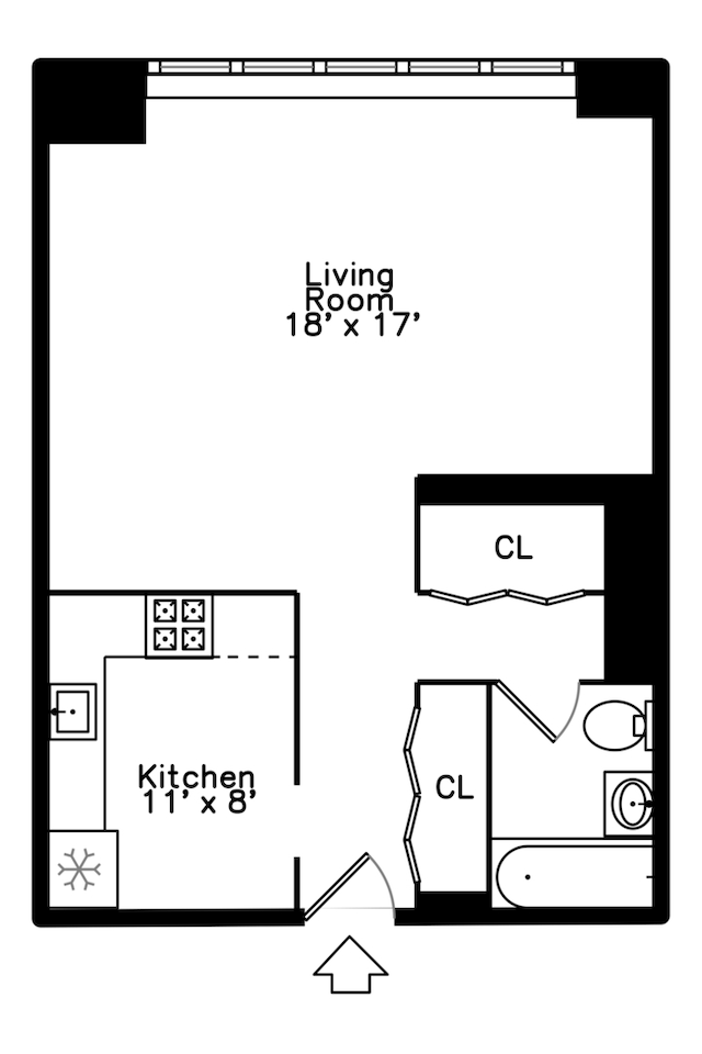 655 W Irving Park Rd Unit 909, Chicago, IL 60613 - room layout