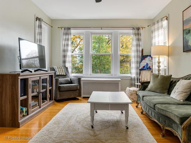 sunroom with radiator