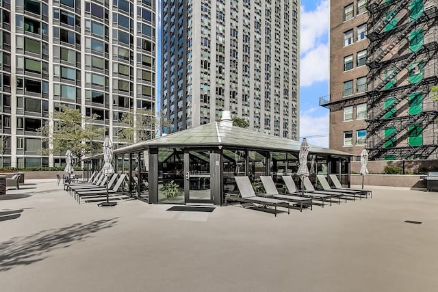 surrounding community with a gazebo