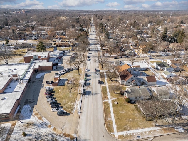 aerial view featuring a residential view