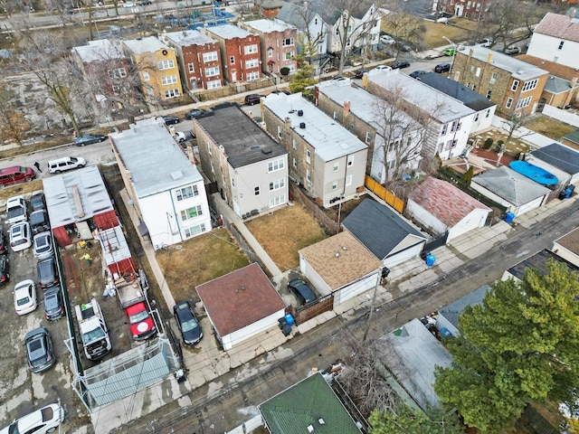 birds eye view of property featuring a residential view