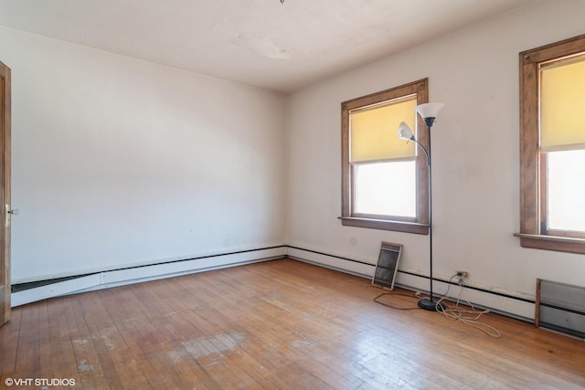 empty room with wood-type flooring