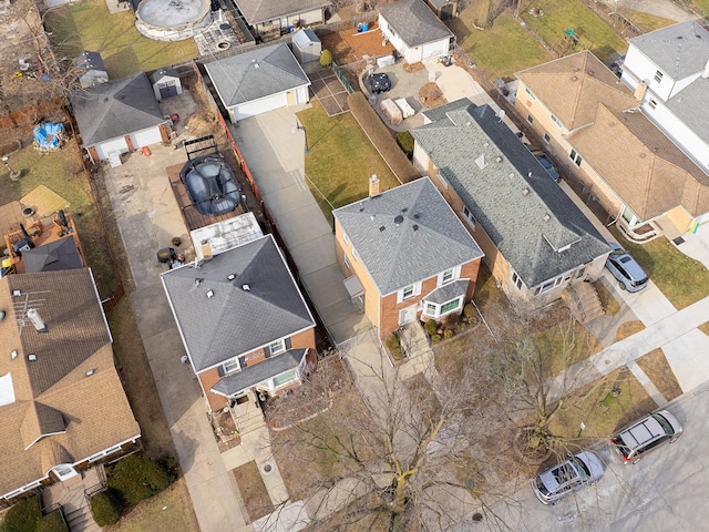 drone / aerial view featuring a residential view