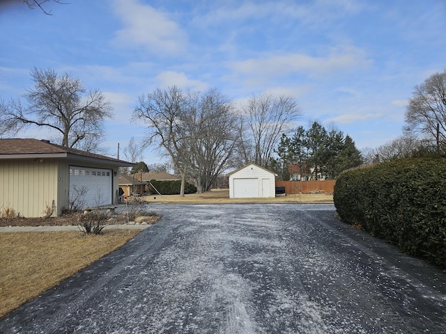 view of road