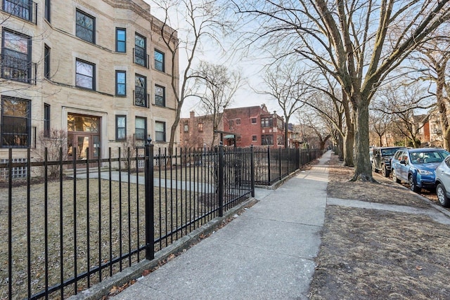 surrounding community with fence