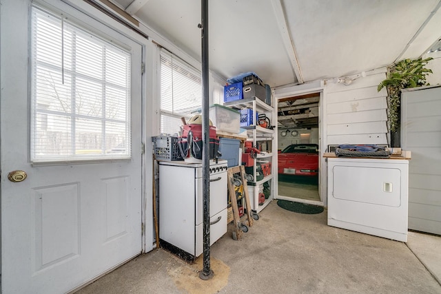 laundry room featuring washer / clothes dryer and laundry area