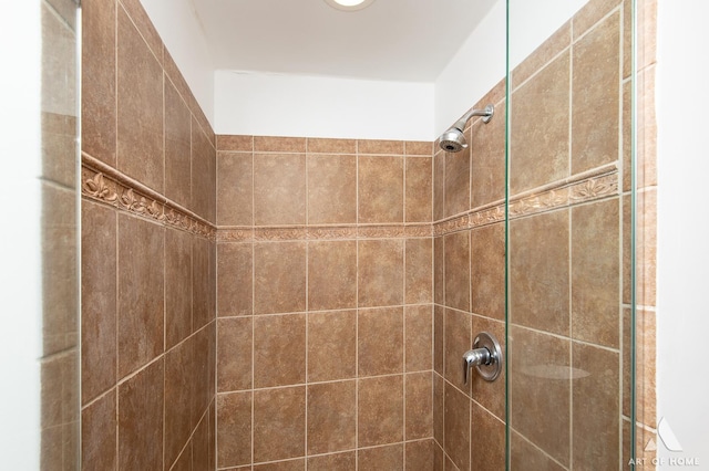 details with tiled shower