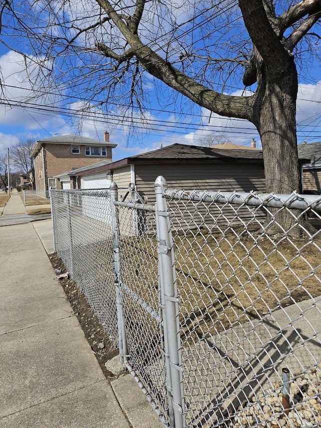 view of home's exterior featuring fence