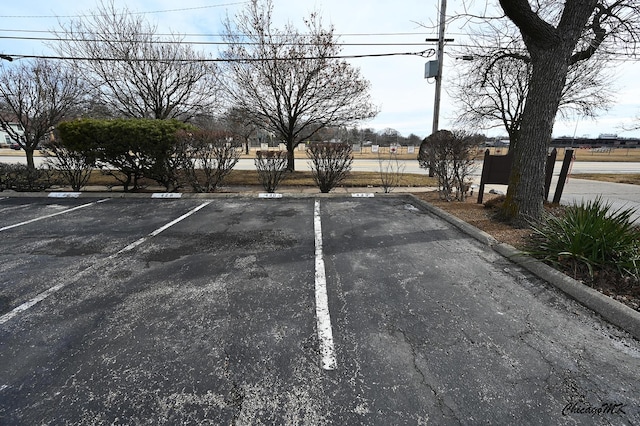 view of uncovered parking lot