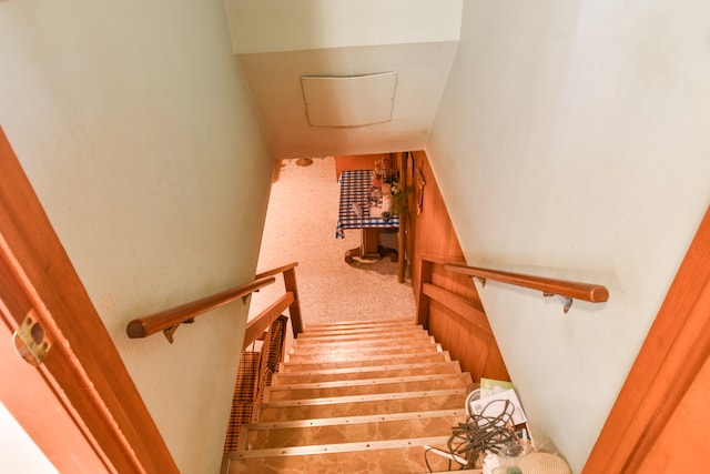 view of staircase