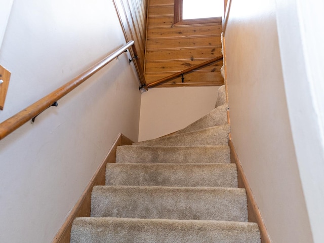 stairs with baseboards