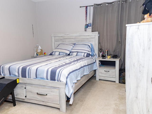 bedroom featuring carpet flooring