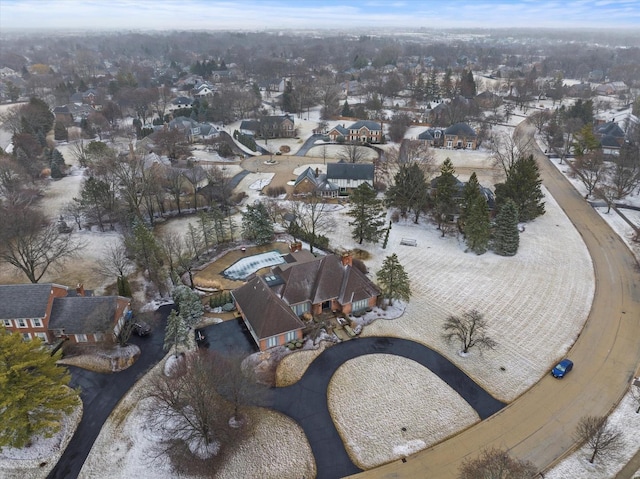 aerial view featuring a residential view