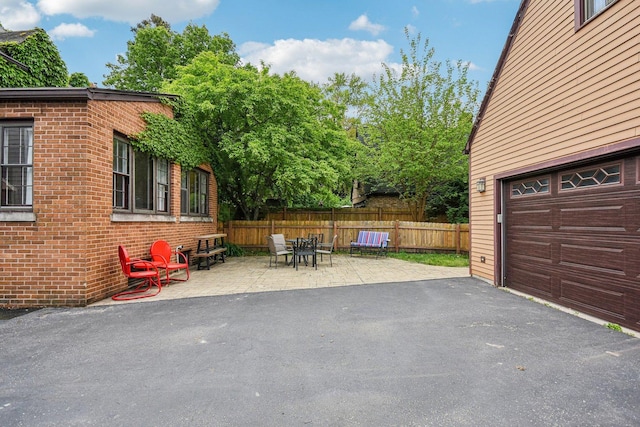 view of patio with fence