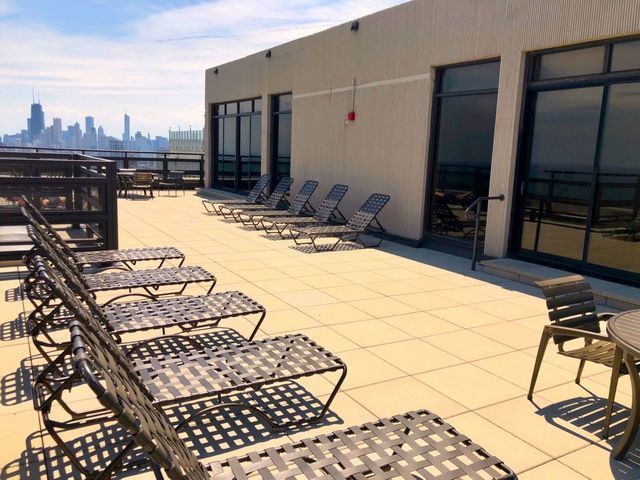 view of patio featuring a city view