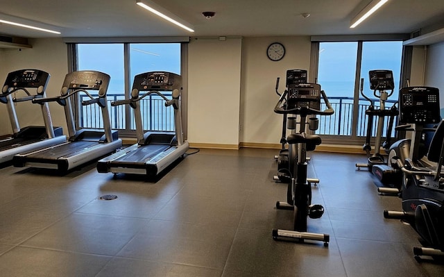 6007 N Sheridan Rd Unit 17Df, Chicago, IL 60660 - exercise room featuring plenty of natural light