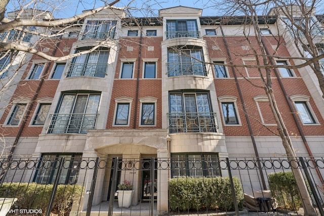 view of property with a fenced front yard