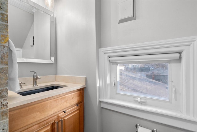 bathroom featuring vanity