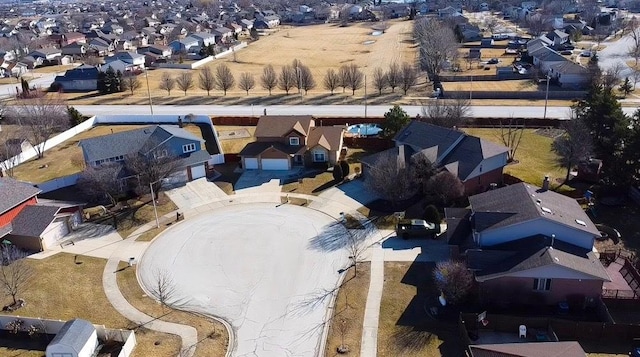 drone / aerial view featuring a residential view