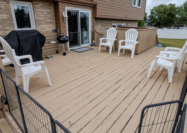 view of yard with a fenced backyard and a trampoline