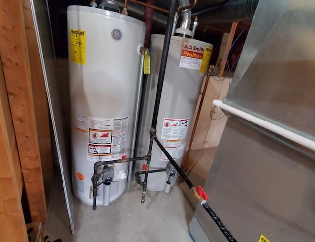 utilities with gas water heater