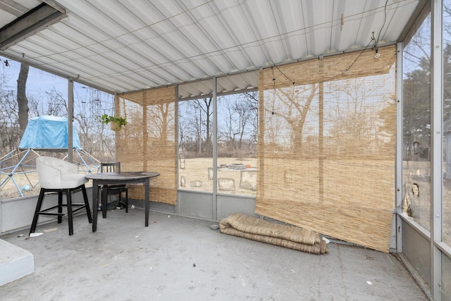 view of sunroom / solarium