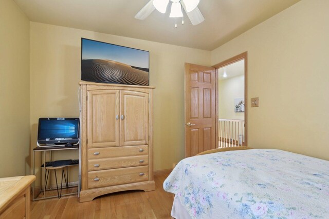 5326 S Nagle Ave, Chicago, IL 60638 - bedroom with ceiling fan and light wood finished floors